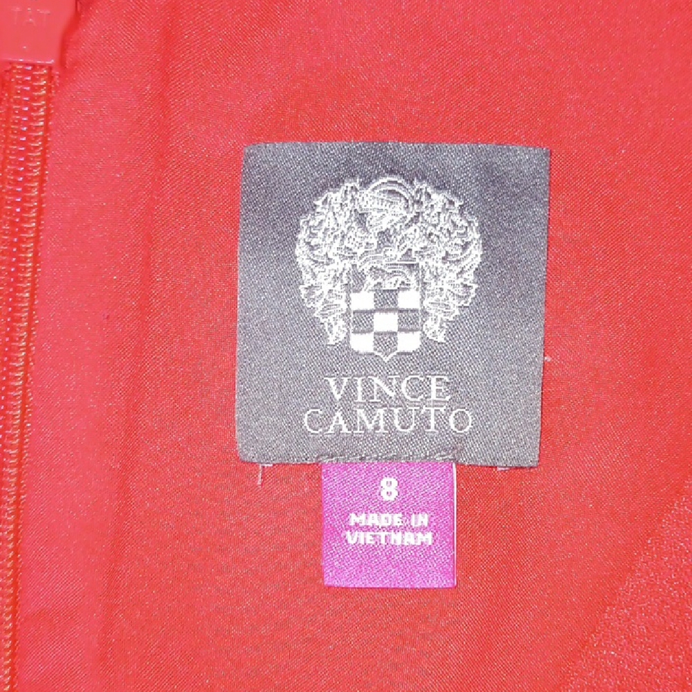 Vince Camuto Vibrant Red Sleeveless Jumpsuit. #117 - Picture 2 of 8